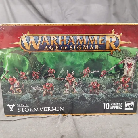 BOXED AND SEALED WARHAMME AGE OF SIGMAR SKAVEN STORMVERMIN