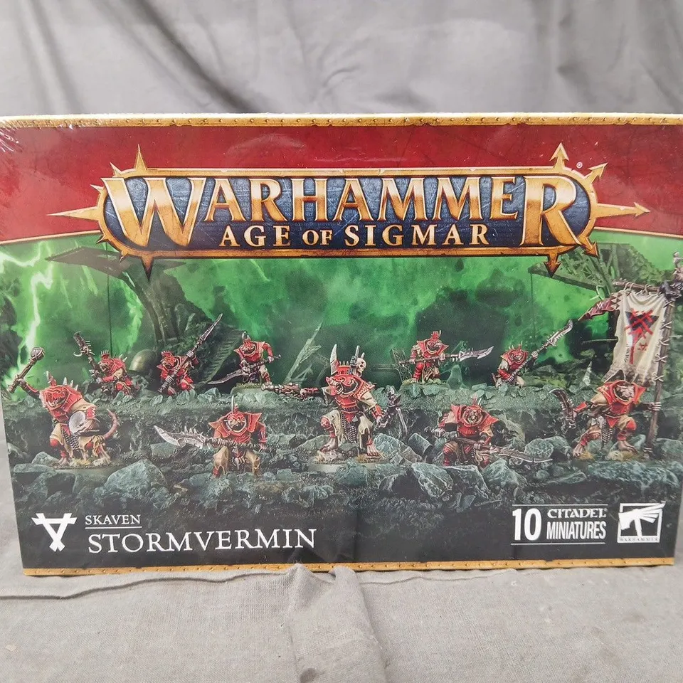 BOXED AND SEALED WARHAMME AGE OF SIGMAR SKAVEN STORMVERMIN