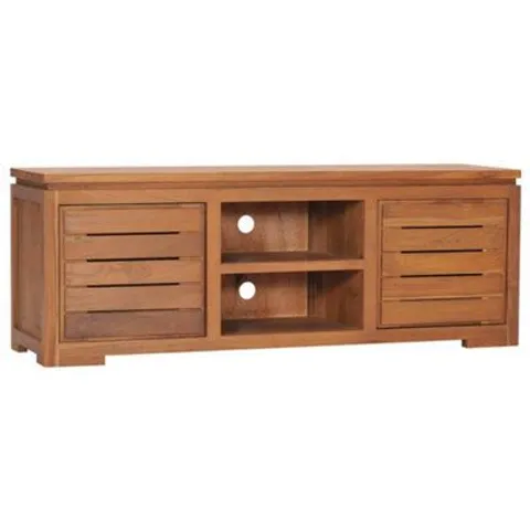 BOXED TV CABINET 110×30×40CM SOLID TEAK WOOD