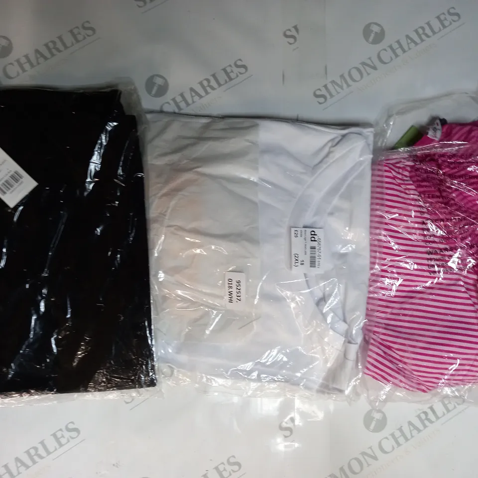 APPROXIMATELY 5 ASSORTED CLOTHING ITEMS IN VARIOUS STYLES AND SIZES