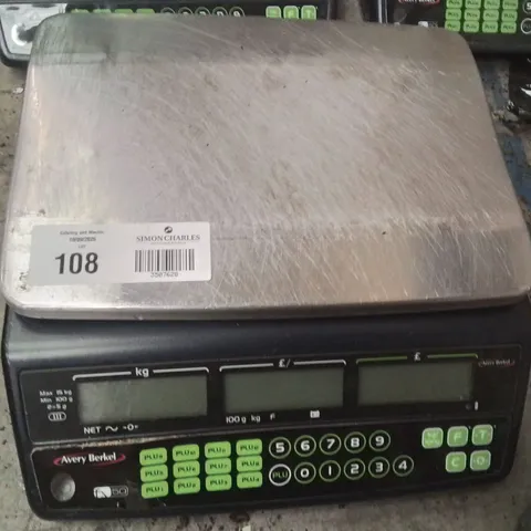 AVERY BERKEL FX50 RETAIL SHOP WEIGHING SCALE. 