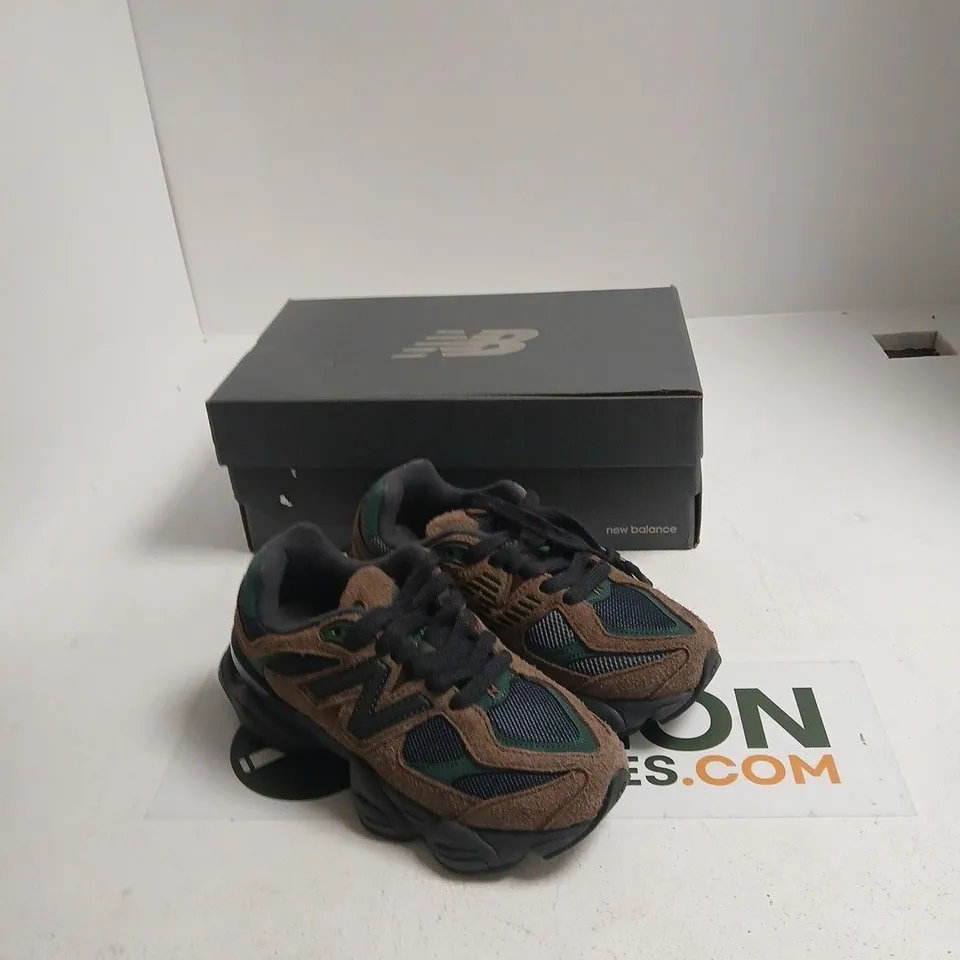 NEW BALANCE U9060UT LIFESTYLE SNEAKERS – UK 3.5 (US 4) – BROWN/GREEN