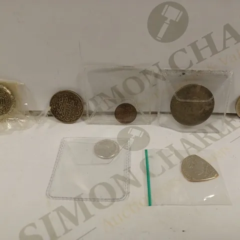 BOX TO CONTAIN 7 X HISTORICAL & COLLECTORS COINS. DESIGNS AND CURRENCIES VARY