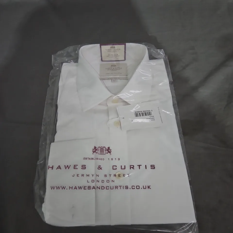 HAWES & CURTIS WHITE DRESS SHIRT – SIZE UNSPECIFIED