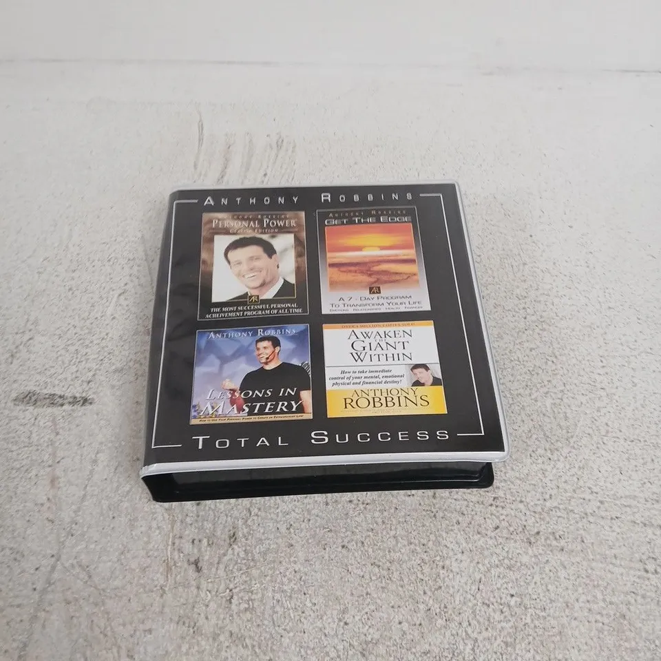 ANTHONY ROBBINS TOTAL SUCCESS CD SET – PERSONAL POWER, GET THE EDGE, LESSONS IN MASTERY (BINDER)