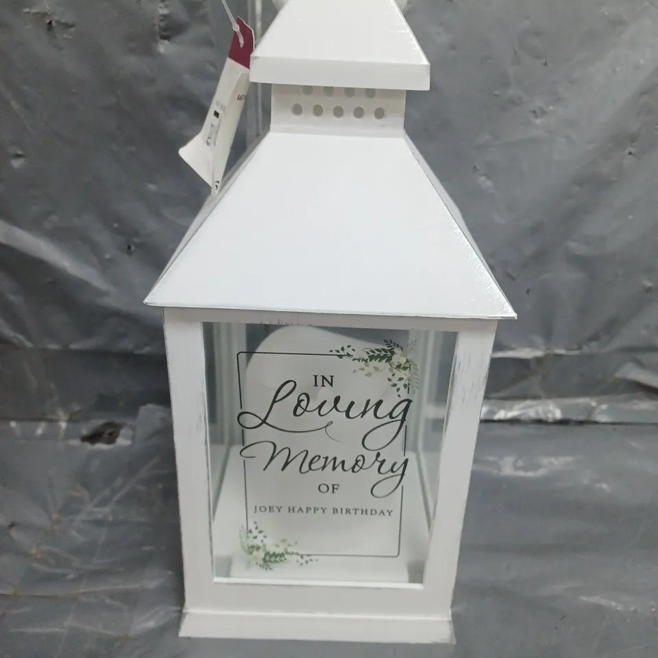 PERSONALISED IN LOVING MEMORY LANTERN RRP £14.99