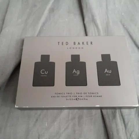 BOXED TED BAKER TONICS TRIO EAU DE TOILETTE