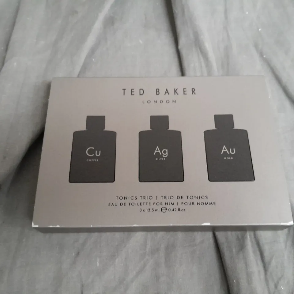 BOXED TED BAKER TONICS TRIO EAU DE TOILETTE RRP £25