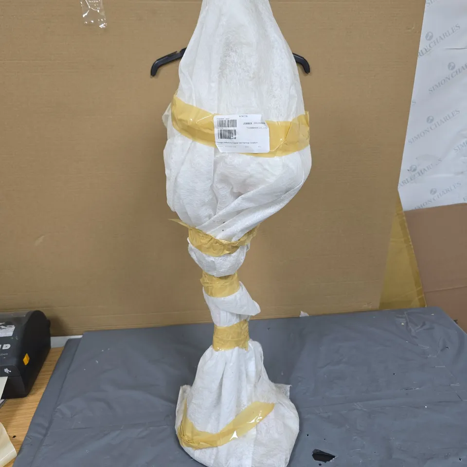 GARDEN REFLECTIONS COASTAL EDIT FLAMINGO SCULPTURE