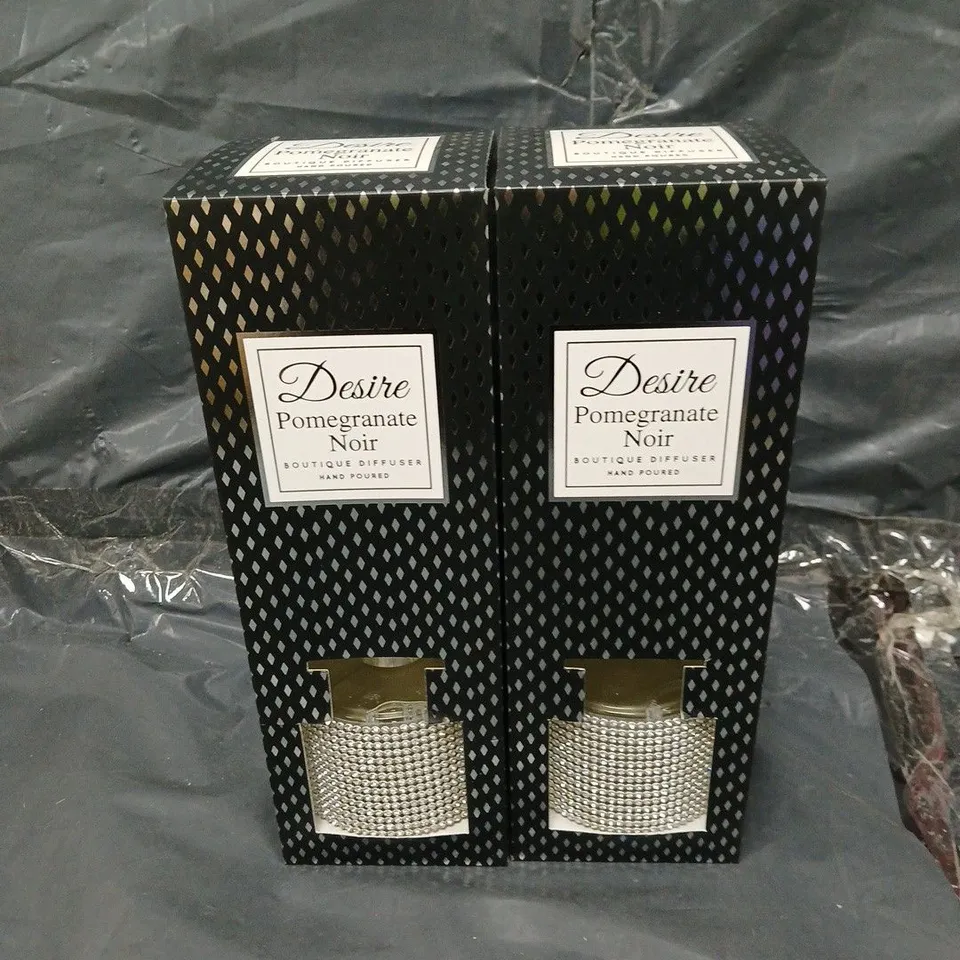 2 BOXED DESIR POMEGRANATE NOIR DIFFUSER 