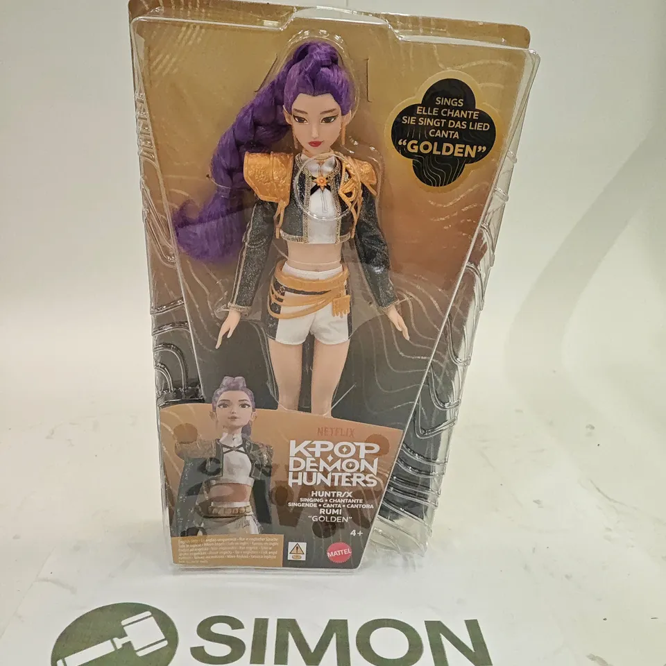 K-POP DEMON HUNTERS DOLL – GOLDEN (NETFLIX) BOXED FIGURE