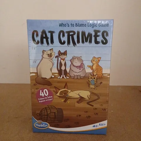 THINKFUN CAT CRIMES LOGIC GAME – CAT-THEMED DEDUCTION GAME (40 CRIMES TO SOLVE)