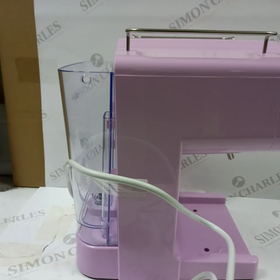 SWAN RETRO PUMP ESPRESSO COFFEE MACHINE, PINK