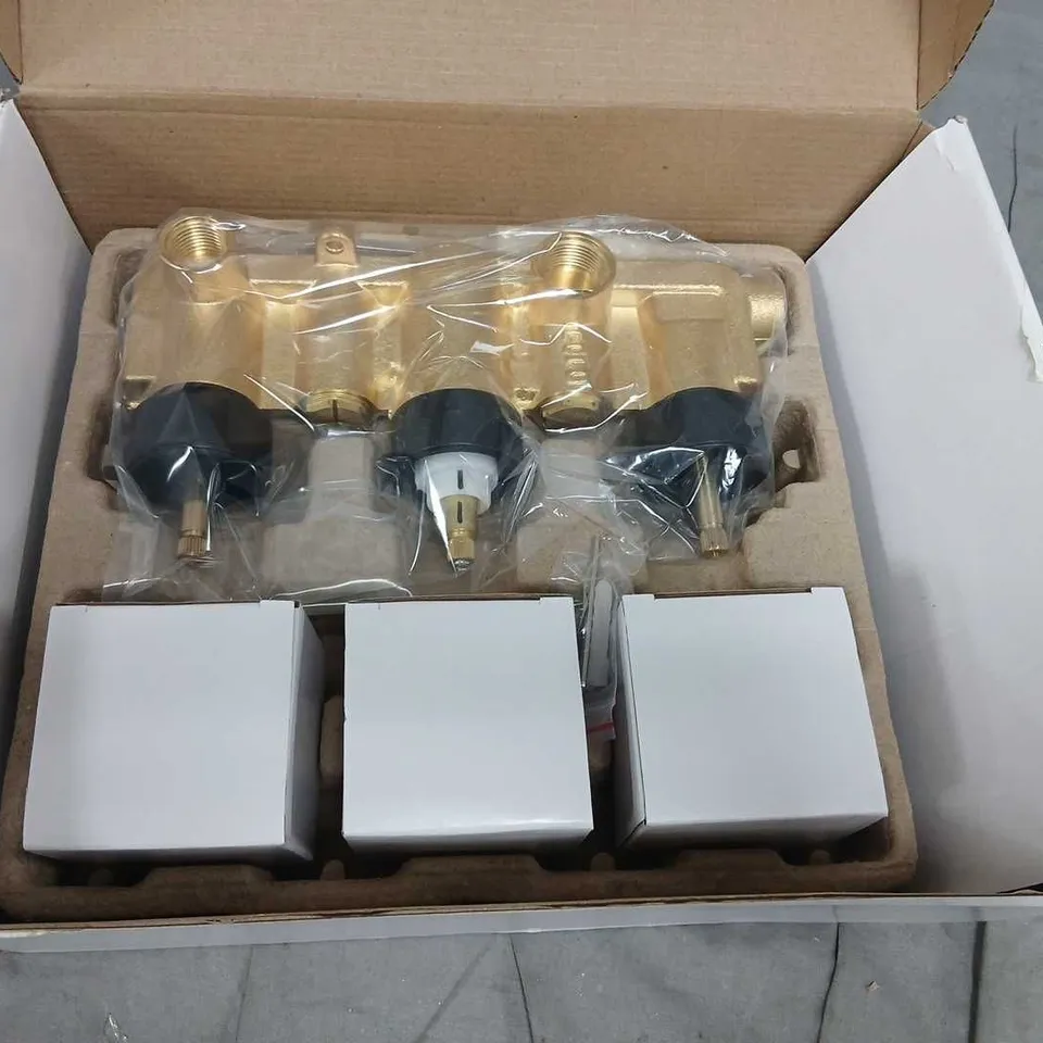 CVQ13K THREE OUTLET CONCEALED THERMOSTATIC MIXER VALVE – MATT BLACK