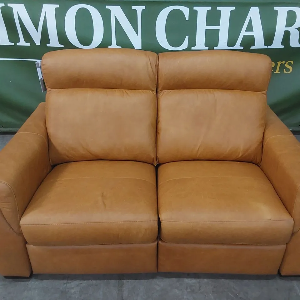 QUALITY DESIGNER ITALIAN MADE ADRIANO 2 SEATER ELECTRIC RECLINER LEATHER UPHOLSTERED LOVESEAT SOFA 