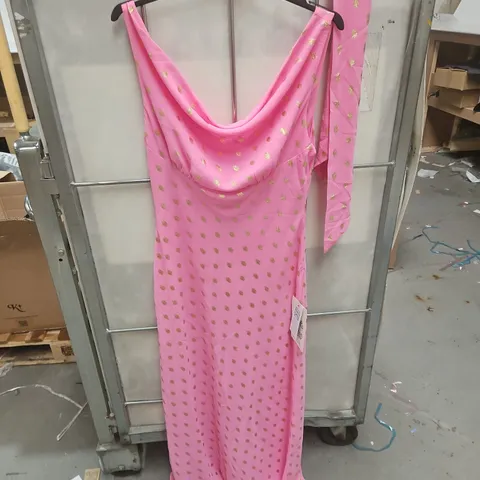 NEVER FULLY DRESSED SLEEVELESS DRESS WITH GOLD SPOTS - UK 12