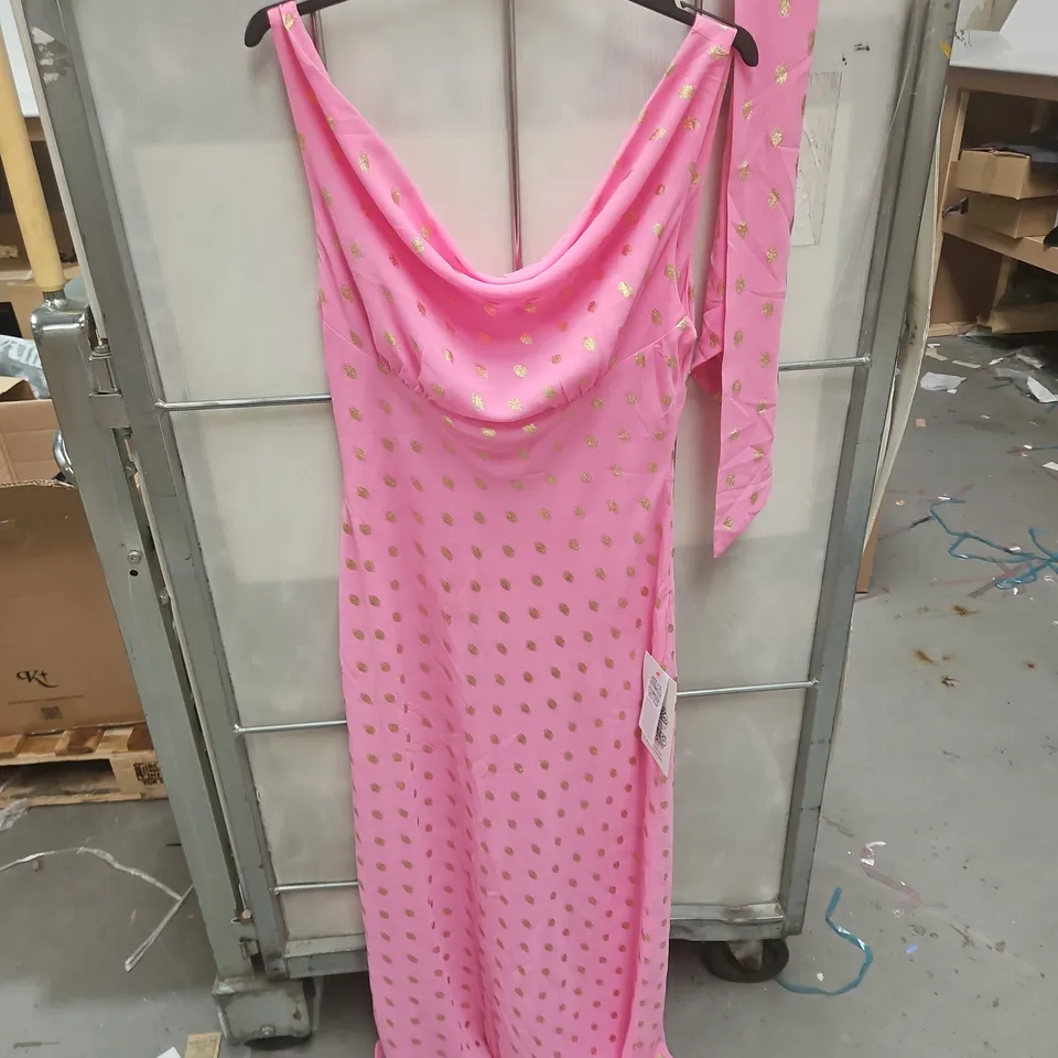 NEVER FULLY DRESSED SLEEVELESS DRESS WITH GOLD SPOTS - UK 12