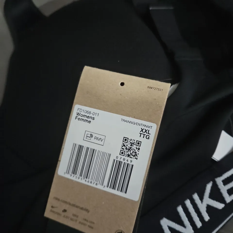 NIKE WOMEN’S TRAINING SPORTS BRA – BLACK – UK XXL
