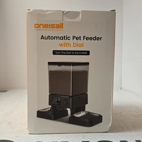 ONEISELL AUTOMATIC PET FEEDER WITH DIAL – BOXED