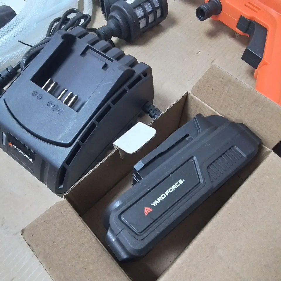 UNBOXED YARD FORCE 20V CORDLESS PRESSURE WASHER