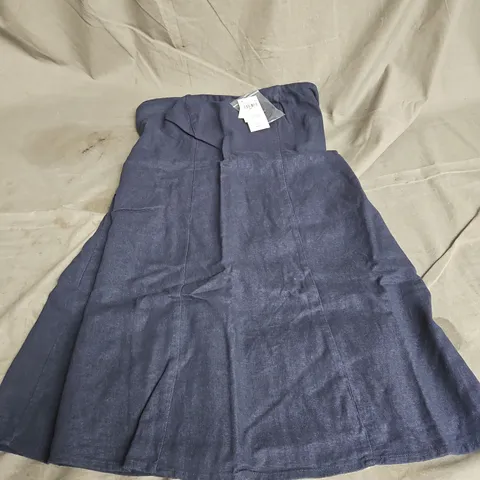 HOLLISTER STRAPLESS MINI DRESS IN NAVY SIZE S T