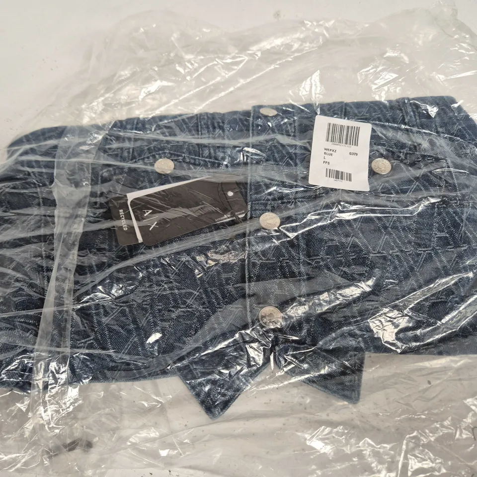ARMANI EXCHANGE DENIM JACKET - SIZE L