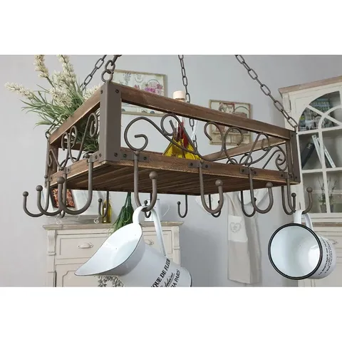 BOXED HANGING POT RACK (1 BOX)