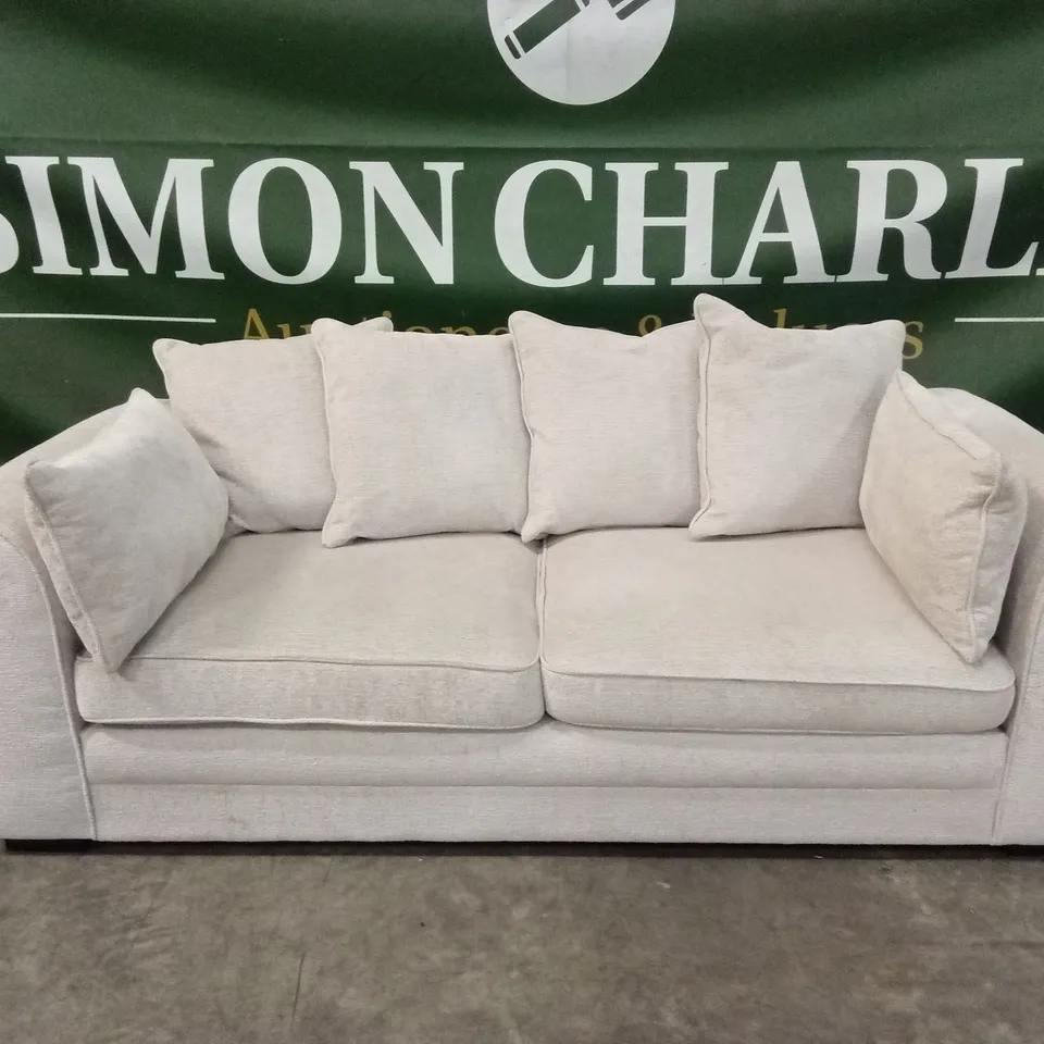 SOHO FABRIC 3 SEATER SOFA - NATURAL RRP £849