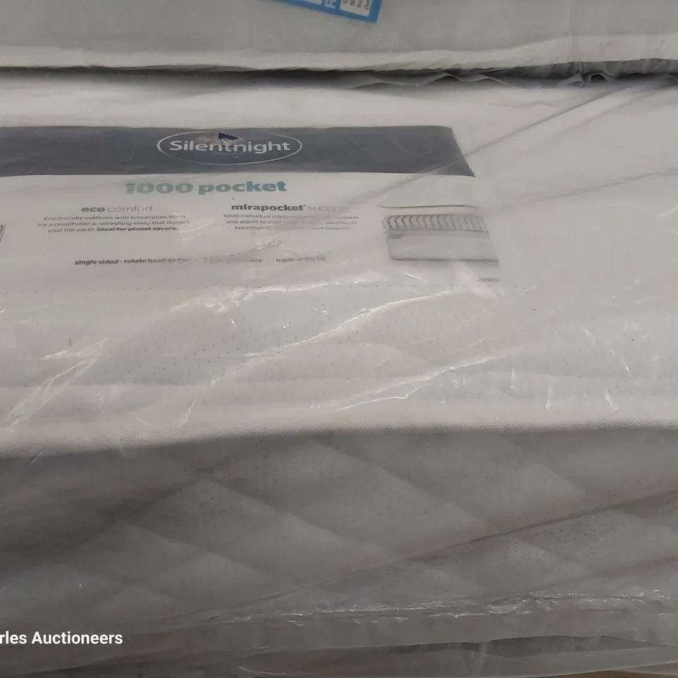QUALITY BAGGED SILENTNIGHT ECO COMFORT POCKET SPRUNG 1000 KING SIZE 5FT MATTRESS