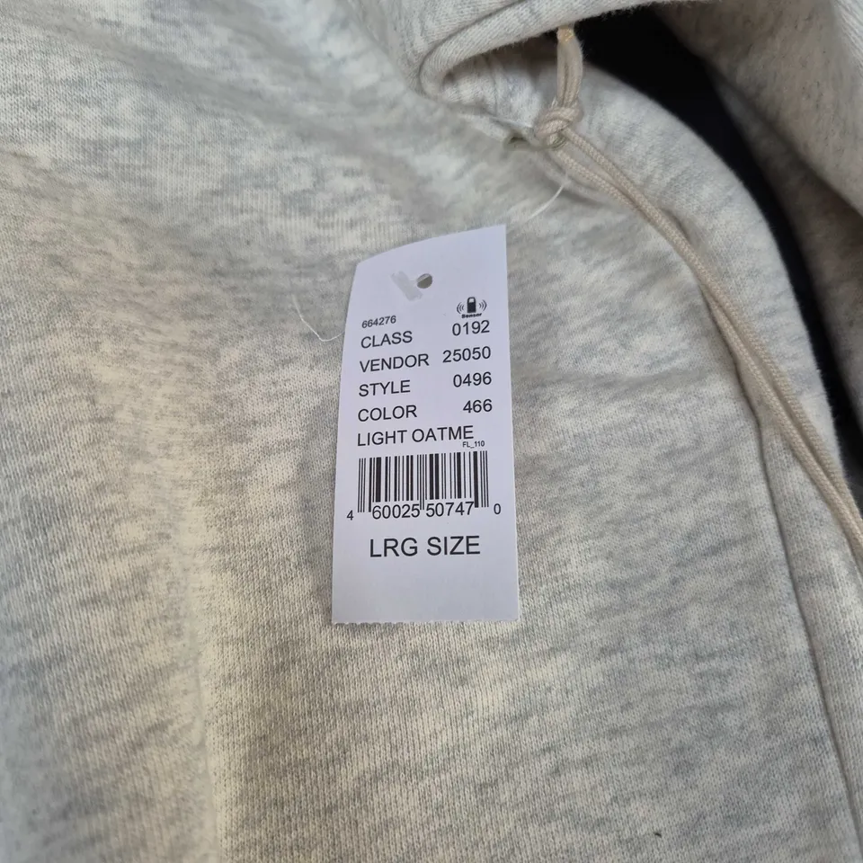 FEAR OF GOD ESSENTIALS HOODIE – LIGHT OATMEAL, LARGE