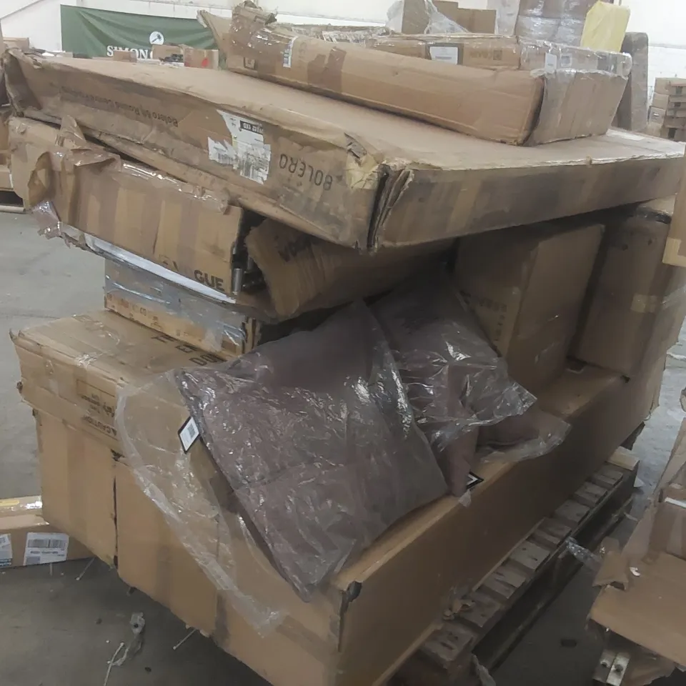 PALLET CONTAINING A LARGE QUANTITY OF ASSORTED FURNITURE PARTS ECT