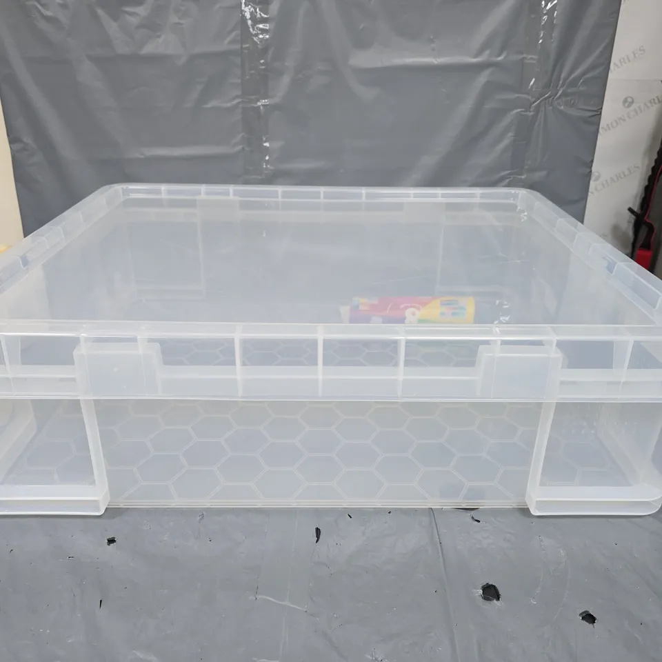 REALLY USEFUL BOX 70L CLEAR STORAGE BOX