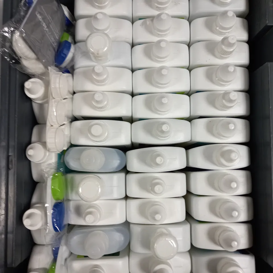 APPROXIMATELY 40 CONTACT LENS SOLUTION BOTTLES - COLLECTION ONLY 