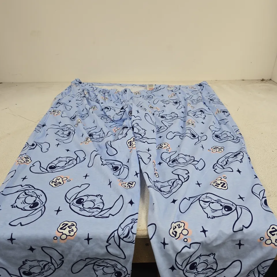 BOX OF APPROXIMATELY 25 ASSORTED CLOTHING ITEMS TO INCLUDE DISNEY LILO AND STITCH PYJAMA BOTTOMS, JACAMO T SHIRTS, SIMPLE BE FOOTWEAR ETC