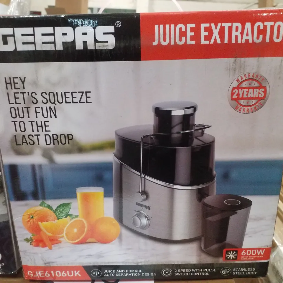 BOXED GEEPAS JUICE EXTRACTOR