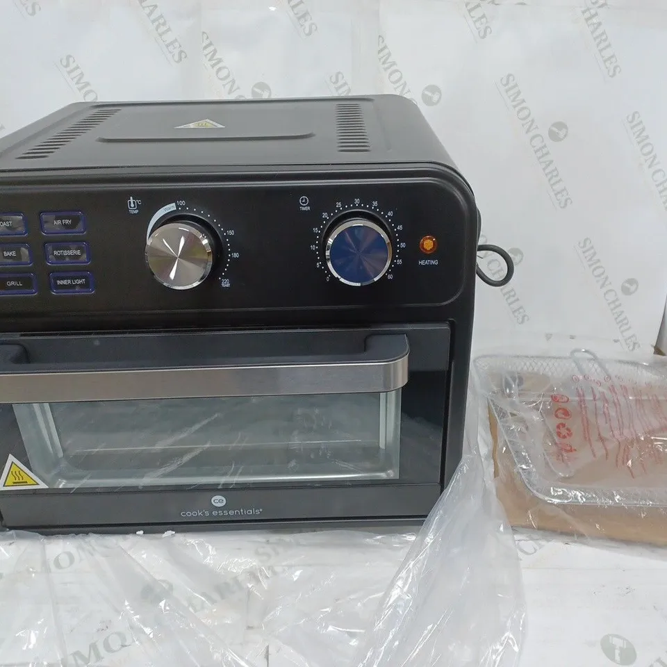 BOXED COOK'S ESSENTIAL 21-LITRE AIRFRYER OVEN IN BLACK