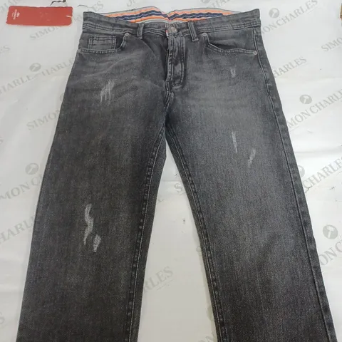 FISHBONE DENIM EVOLUTION JEANS IN BLACK - SIZE 34