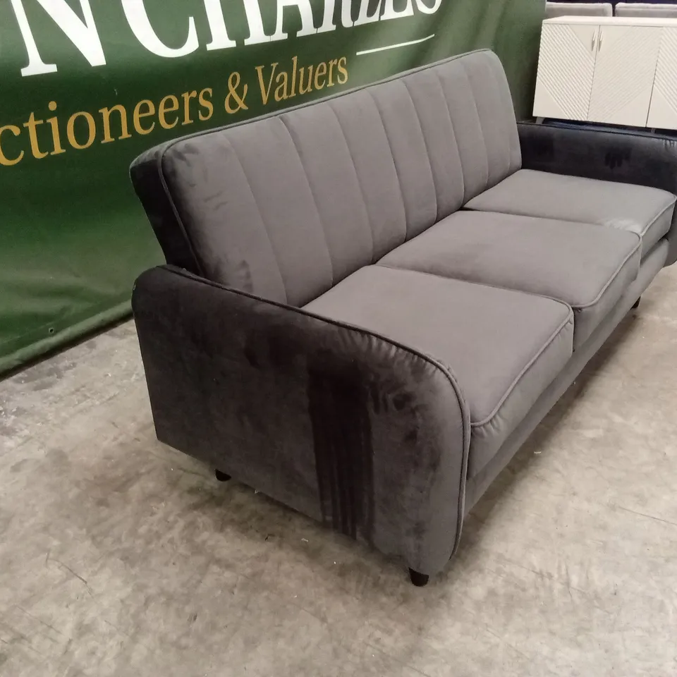 JENNIFER FABRIC COMPACT 3 SEATER SOFA RRP £349
