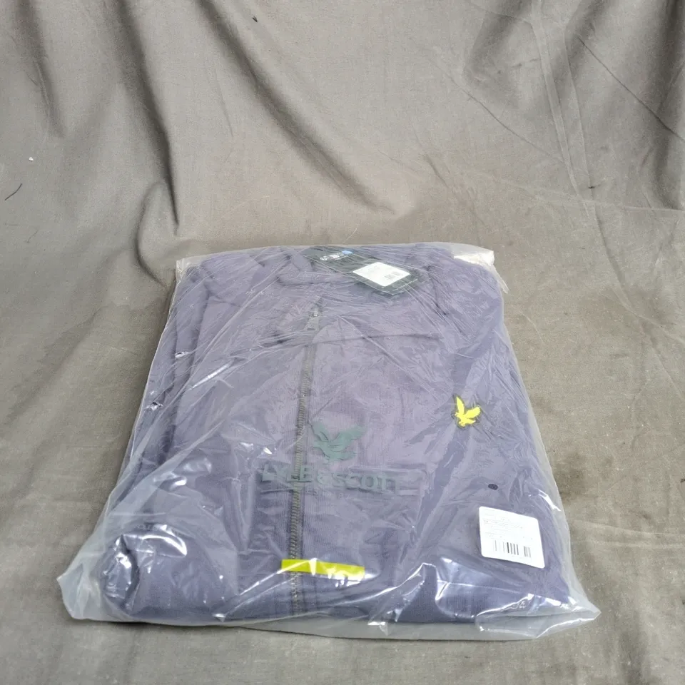 LYLE & SCOTT VINTAGE ZIP-THROUGH HOODIE – GRAYSTONE, XL