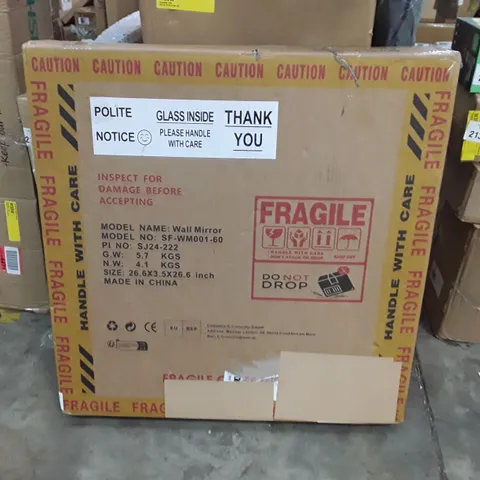 BOXED CRYSTAL ROUND MIRROR
