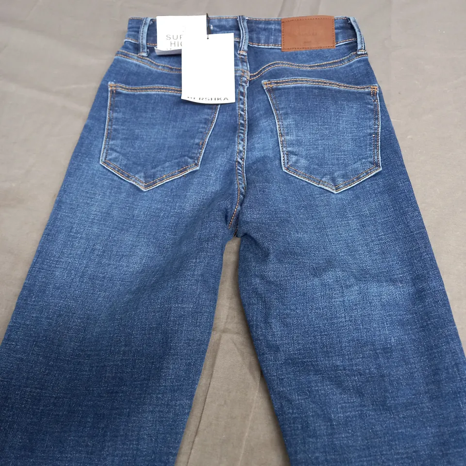 BERSHKA SUPER HIGH WAIST SKINNY PETITE - EUR 32
