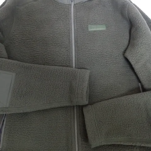 MONTANE KHAKI GREEN FLEECE JACKET - SMALL