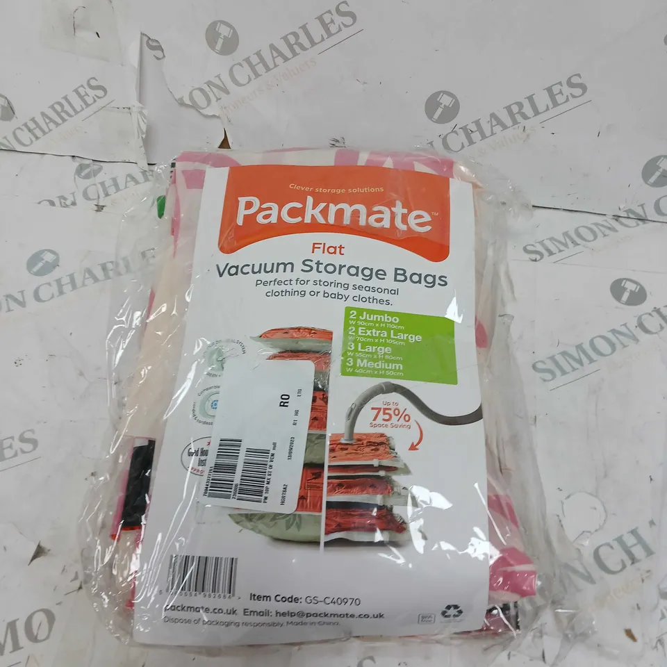 PACKMATE SET OF 10 MIXED SIZES VACUUM BAGS