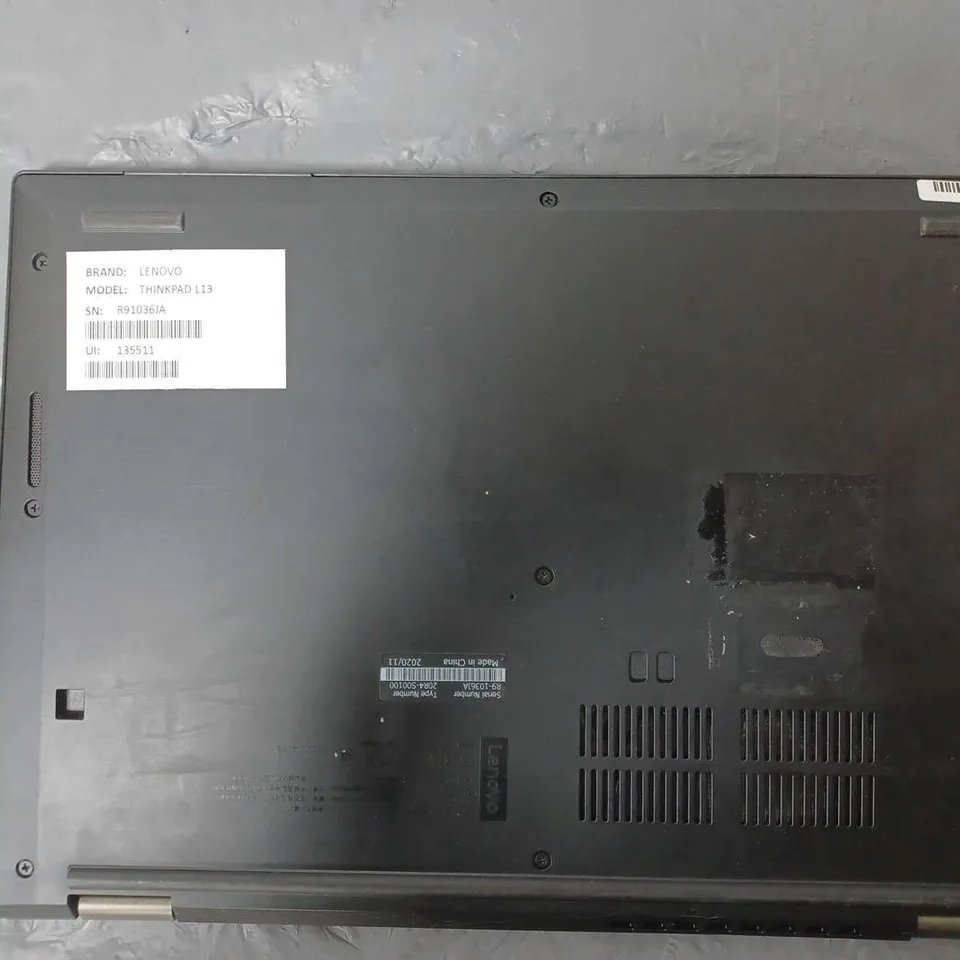 LENOVO	THINKPAD L13 13 INCH I3-10110U 2.10GHZ