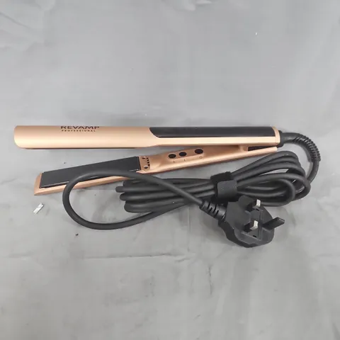 REVAMP PROFESSIONAL DYNAMIC RADIANCE HAIR STRAIGHTENER ST-1900GD-GB (ROSE GOLD)