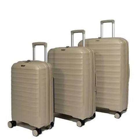 ROCK LUGGAGE OSLO PEBBLE 3 PIECE SUITCASE SET