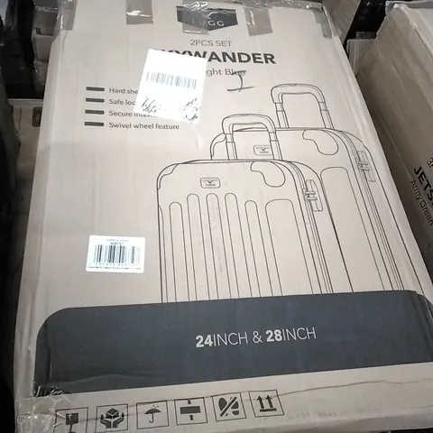 BOXED SKYWANDER 2PCS SET SUITCASES MIDNIGHT BLUE