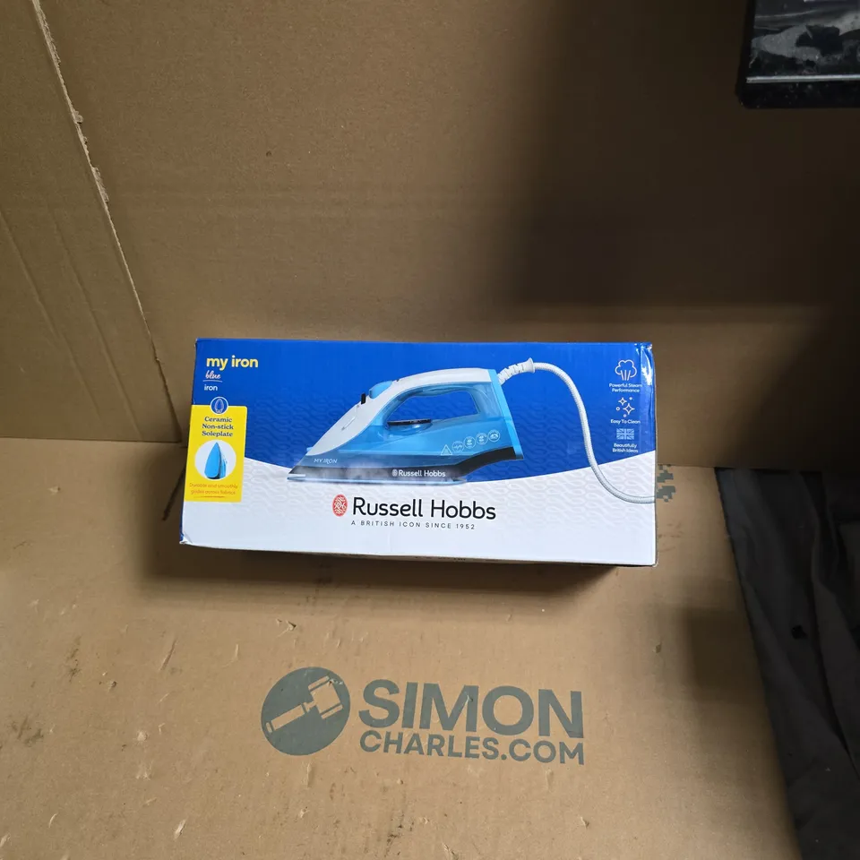 RUSSELL HOBBS MY IRON STEAM IRON – BLUE, BOXED