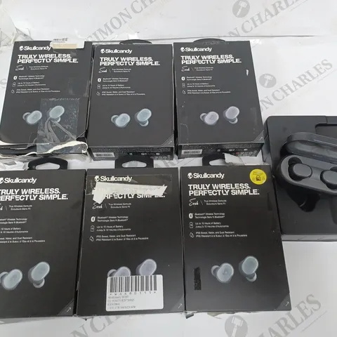 LOT OF 7 SKULL CANDY TRULY WIRELESS SESH EARBUDS