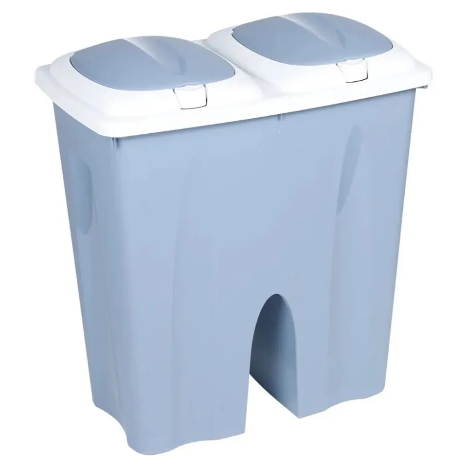 BOXED 50 LITRE TOUCH TOP RUBBISH BIN (1 BOX)